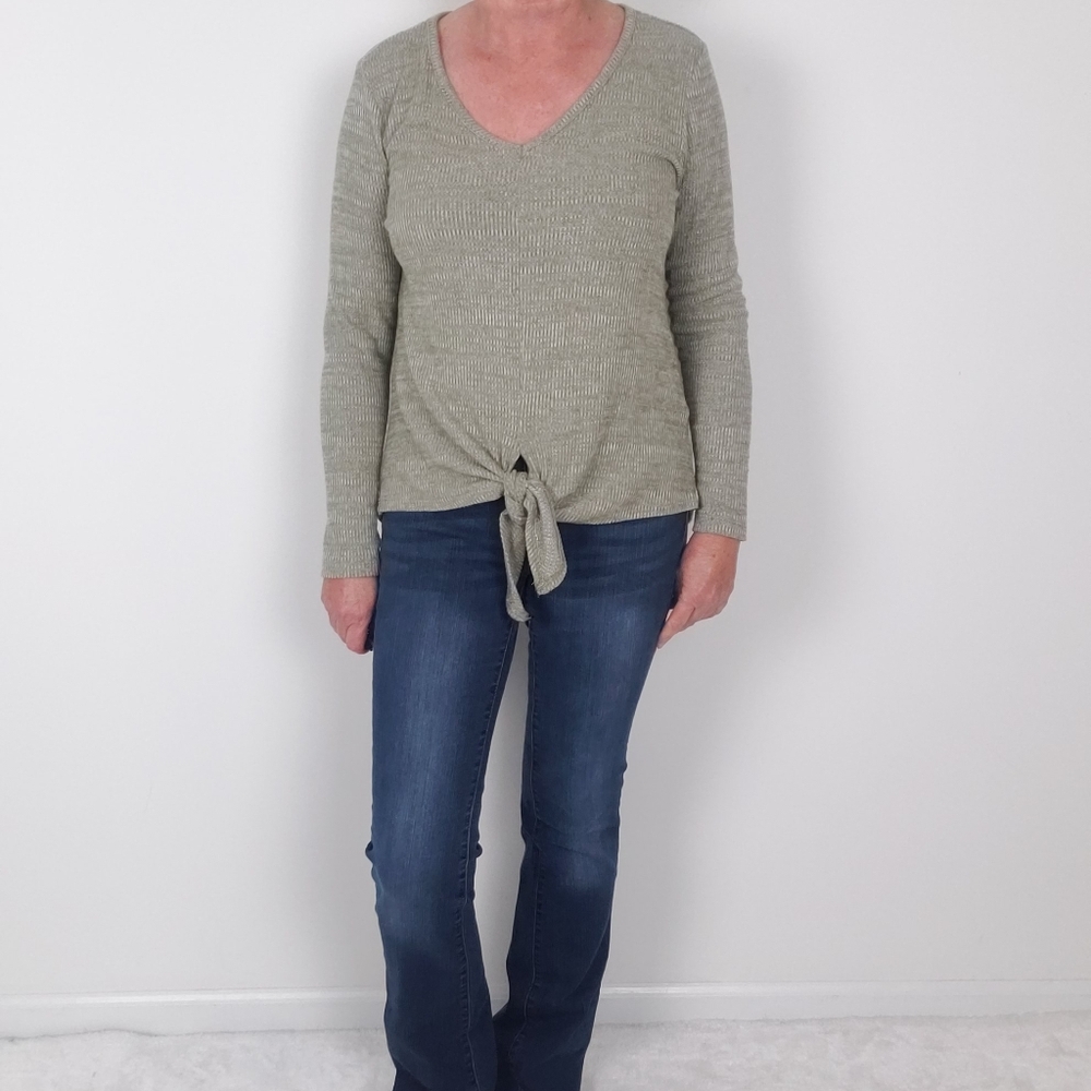 Mesh + Lace Waffle Knit Top